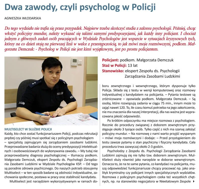 Jak skutecznie odpowiadać w rozmowie z psychologiem policji?