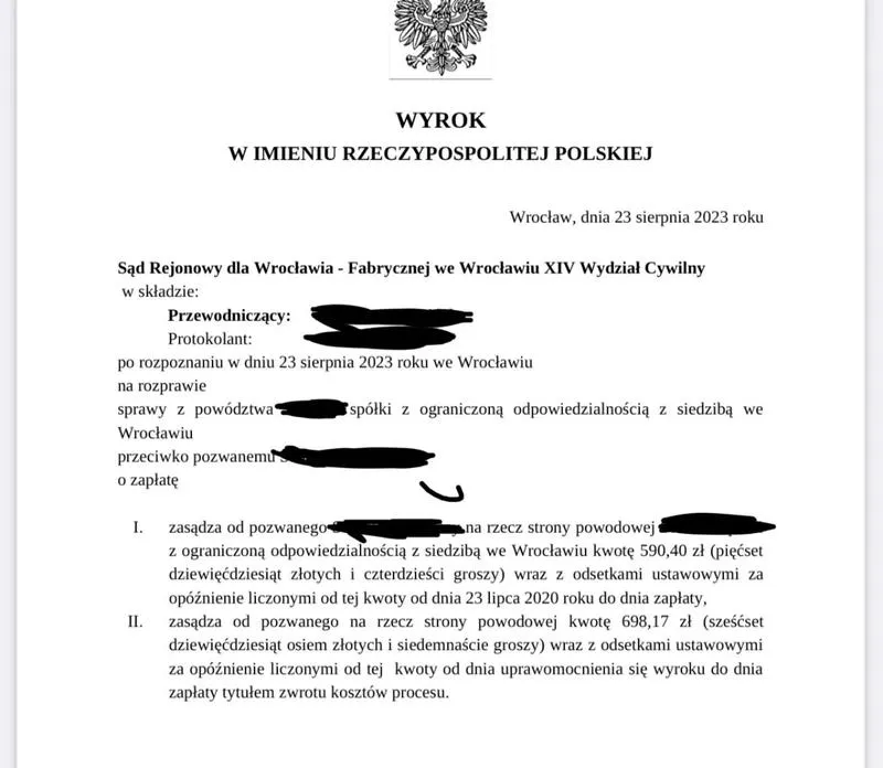 Jak napisać do sądu