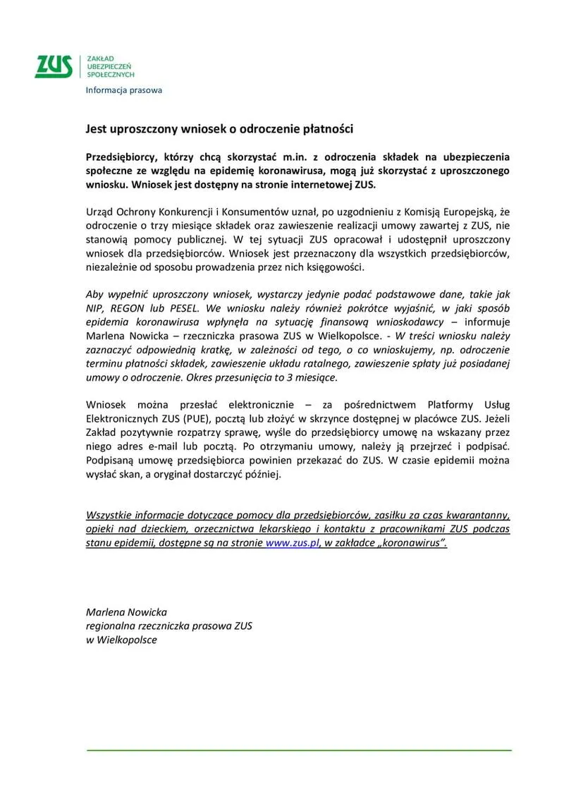 Wniosek o odroczenie wyroku