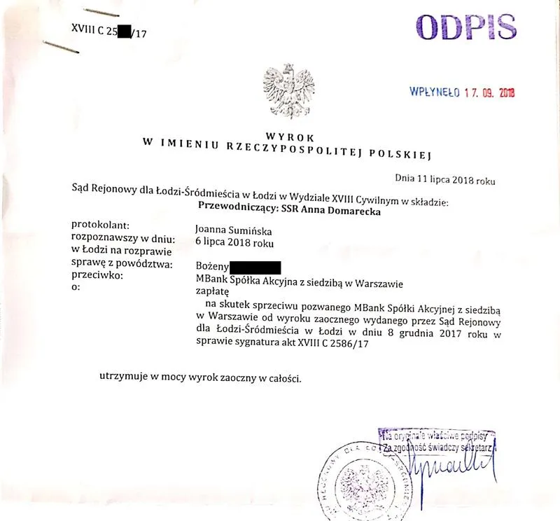 Wyrok zaoczny alimenty